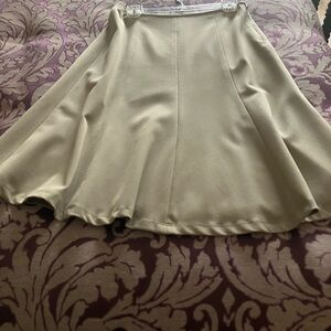 Rafaella Cream Skater Skirt
